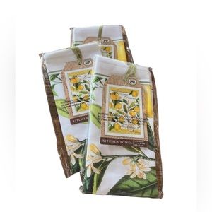 🌸🌸Michel Design Works LEMON Cotton Kitchen Towel🌸🌸